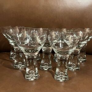 Southern Living Tribeca Martini/Water Blown Glasses, Made in Poland